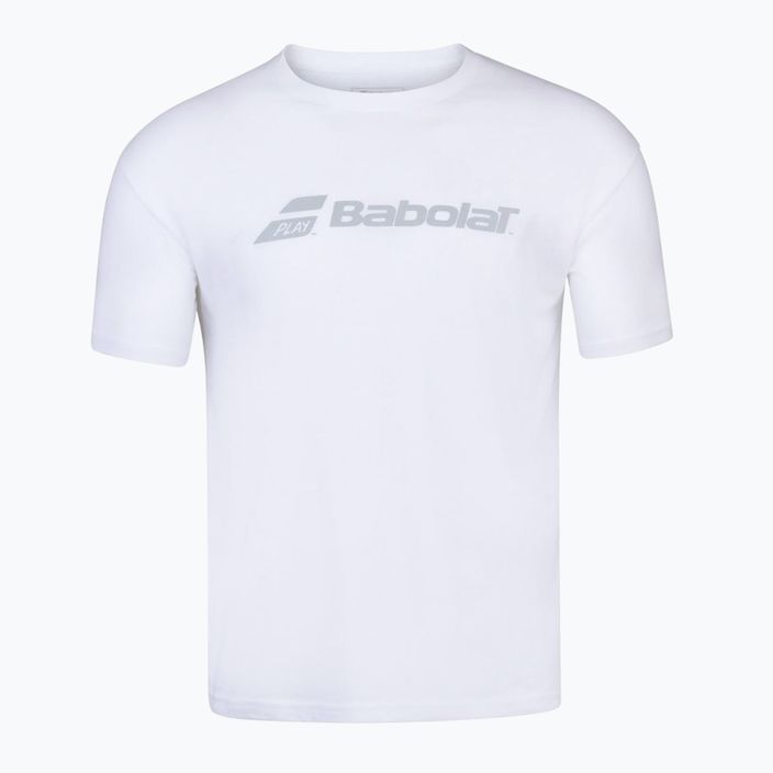 Мъжка тениска за тенис Babolat Exercise бяла 4MP1441