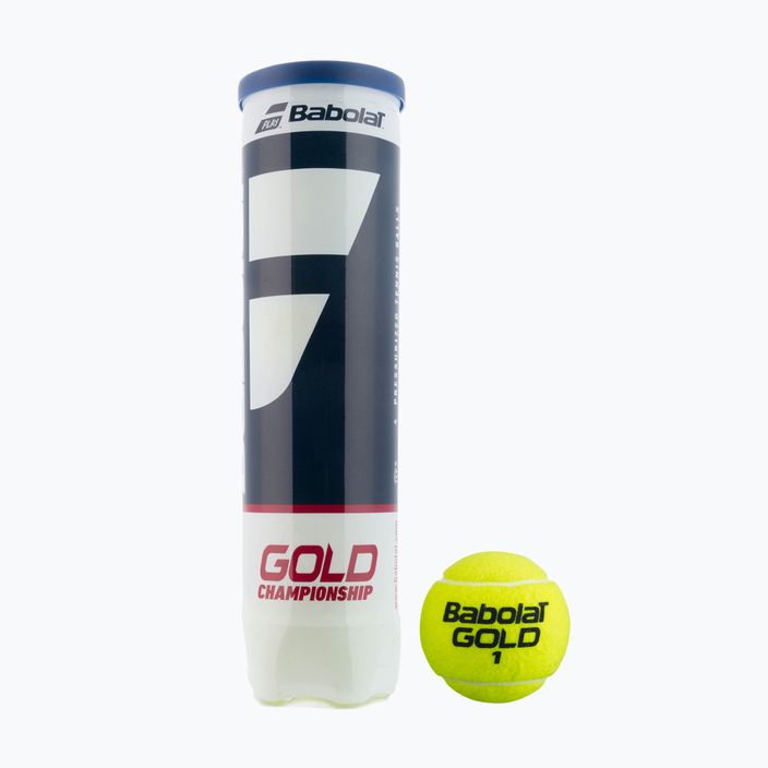 BABOLAT Gold Championship топки за тенис 4 бр. жълти 502082