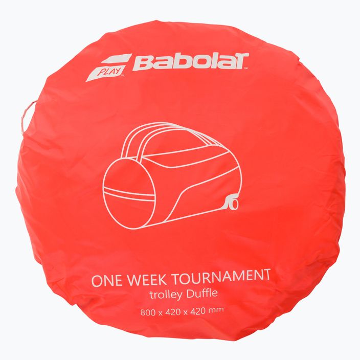Чанта за тенис Babolat 1 Week Tournament 110 л черно-бяла 758003 12