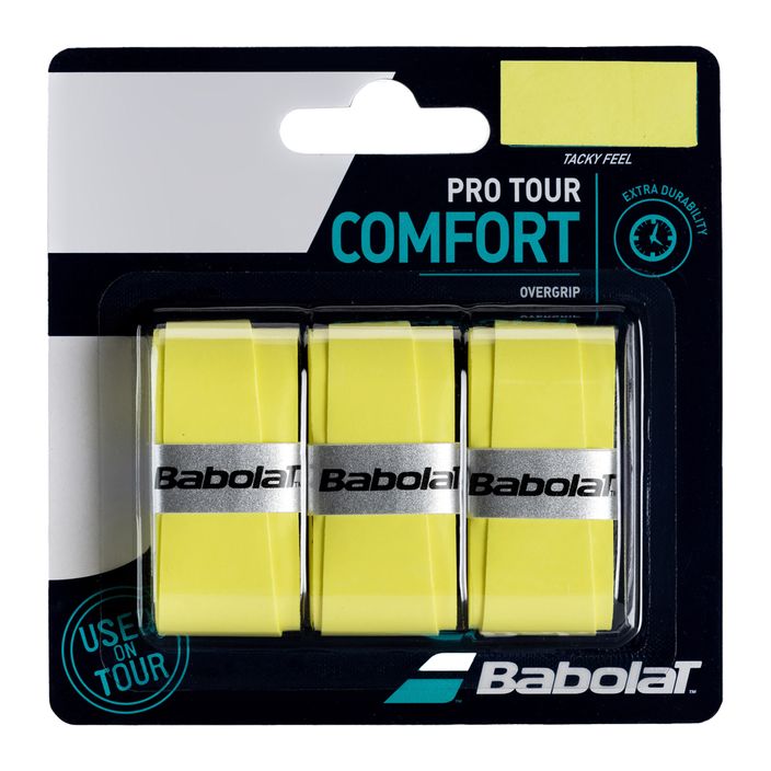 Обвивки за тенис ракета BABOLAT Pro Tour X3 жълти 653037 2