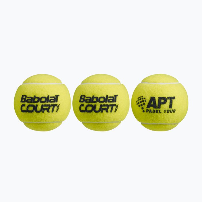BABOLAT Court Padel 3 топки жълт 501098
