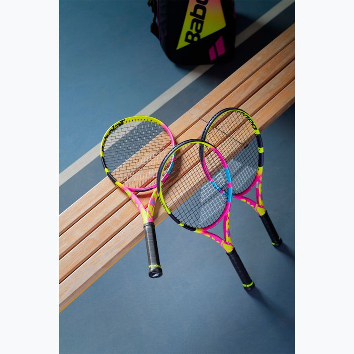 Детска тенис ракета Babolat Pure Aero Rafa Jr 26 2gen жълто/розово/синьо 8