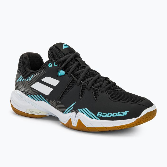 Мъжки обувки за бадминтон Babolat Shadow Spirit black/light blue