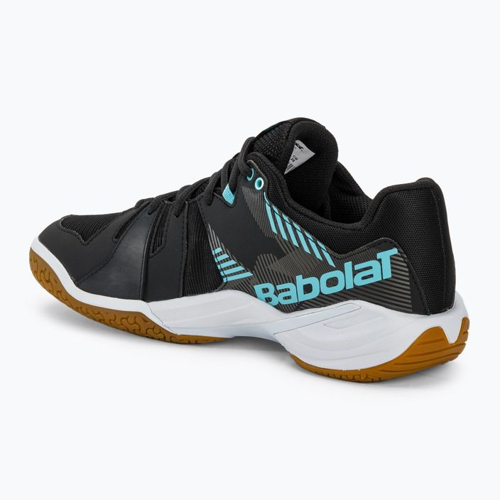Мъжки обувки за бадминтон Babolat Shadow Spirit black/light blue 3