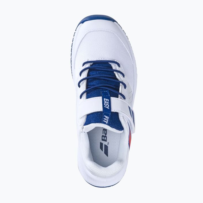 Обувки за тенис Babolat Pulsion All Court Kid бяло/държавно синьо 14
