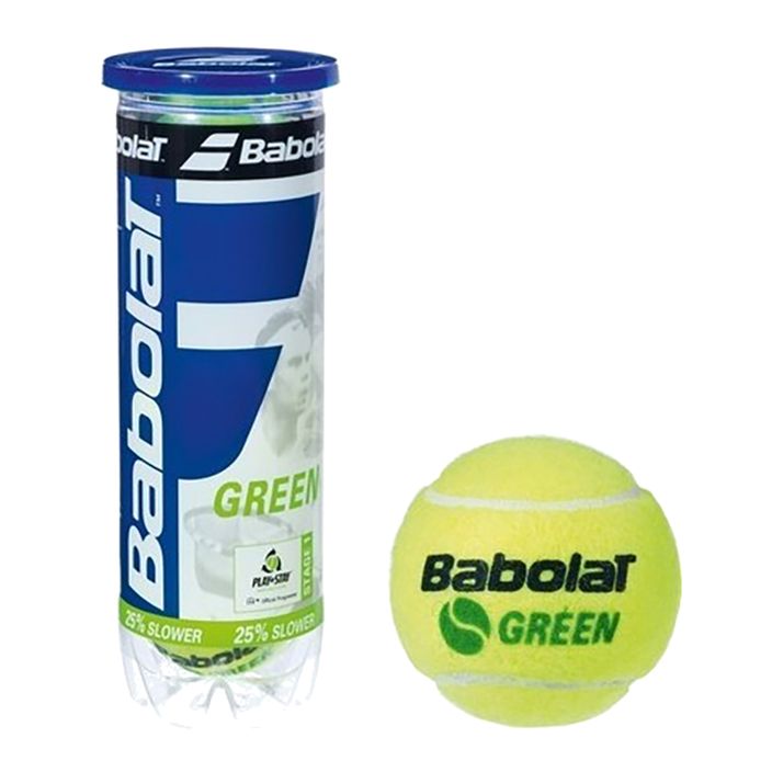 Зелени топки за тенис Babolat 3 бр. зелени 2