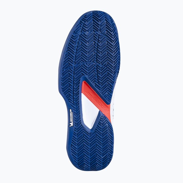 Babolat Propulse Fury 3 Clay white/estate blue мъжки обувки за тенис 12
