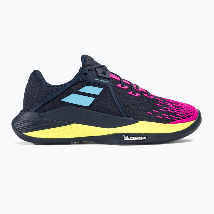 Мъжки обувки за тенис Babolat Propulse Fury 3 Clay dark blue/pink aero 2