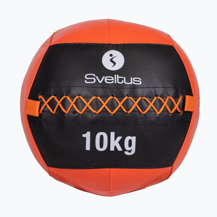 Медицинска топка Sveltus Wall Ball 10 kg black/red