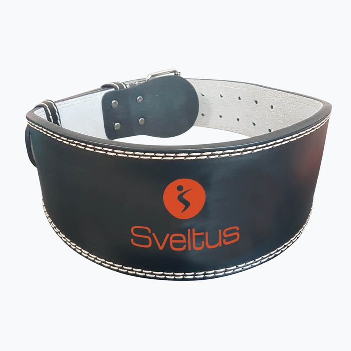 Кожен колан за вдигане на тежести Sveltus Black 9401 4