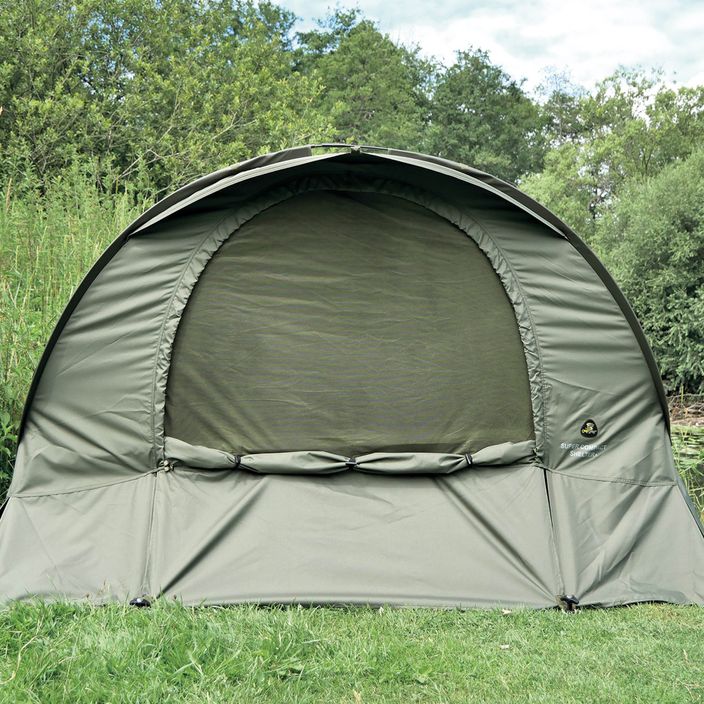 Carp Spirit Рибарска палатка Arma Skin Super Compact Shelter + зелен ACS540054 2