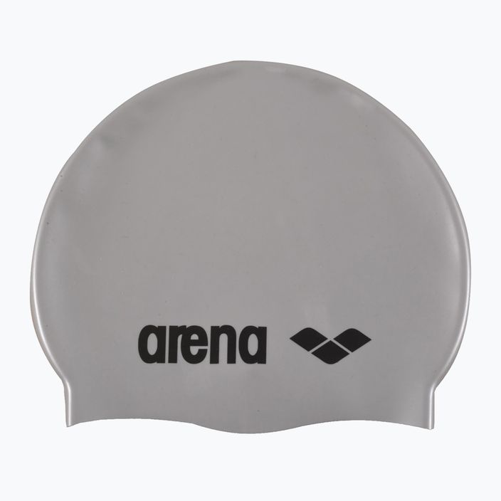 Детска шапка за плуване arena Classic Silicone сива 91670 2