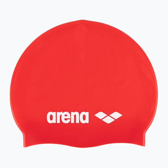 Детска шапка за плуване arena Classic Silicone червена 91670/44