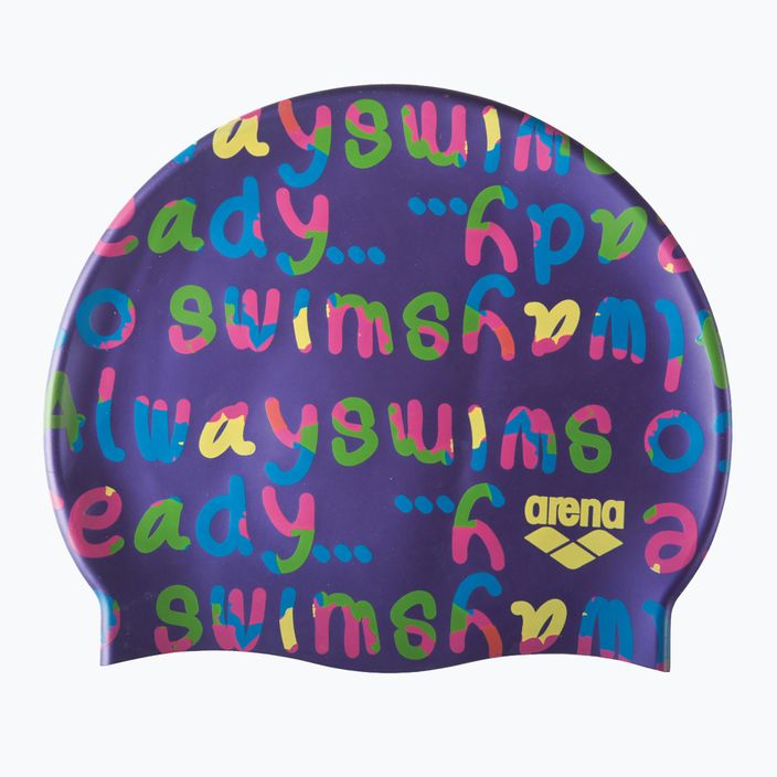 Детска шапка за плуване арена Печат лилаво 94171 2