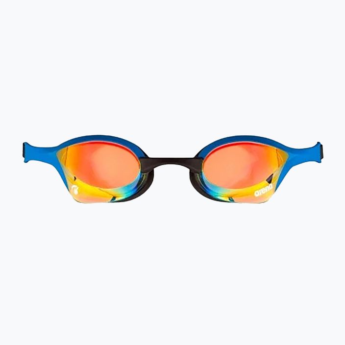 Очила за плуване Arena Cobra Ultra Swipe Mrirror жълто медно/синьо 2