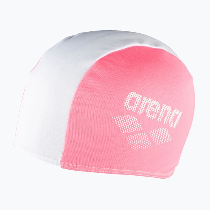 Детска шапка за плуване arena Polyester II бяло и розово 002468/910 4