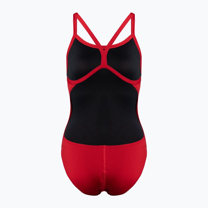 Дамски бански костюм от една част arena Team Challenge Solid red 004766 2