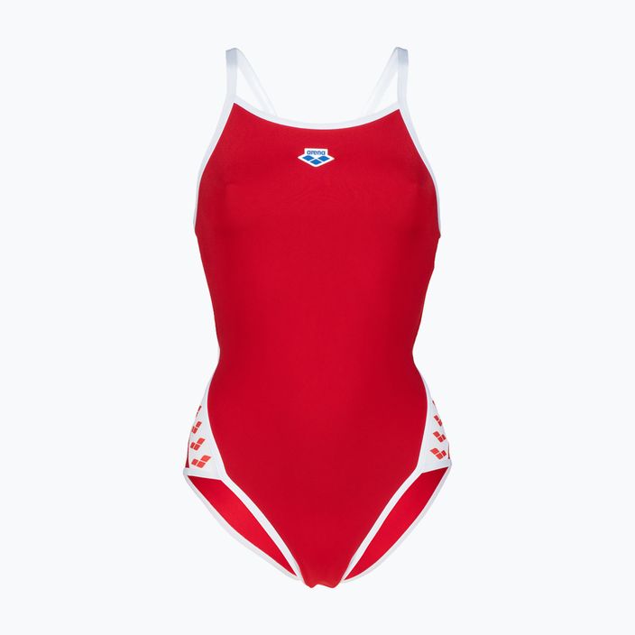Дамски бански костюм от една част arena Icons Super Fly Back Solid red 005036 5