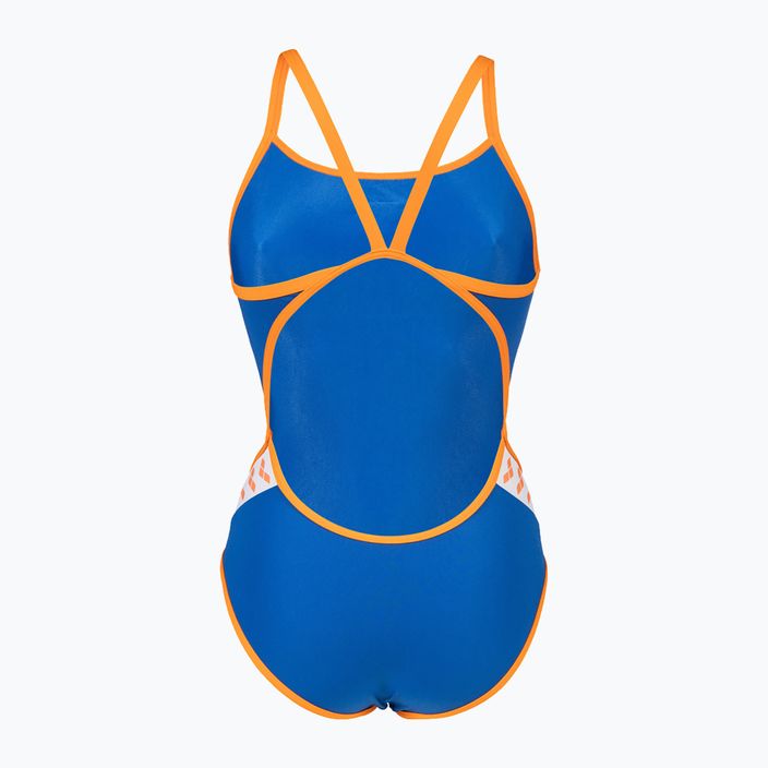 Дамски бански костюм от една част arena Icons Super Fly Back Solid blue/orange 005036/751 3