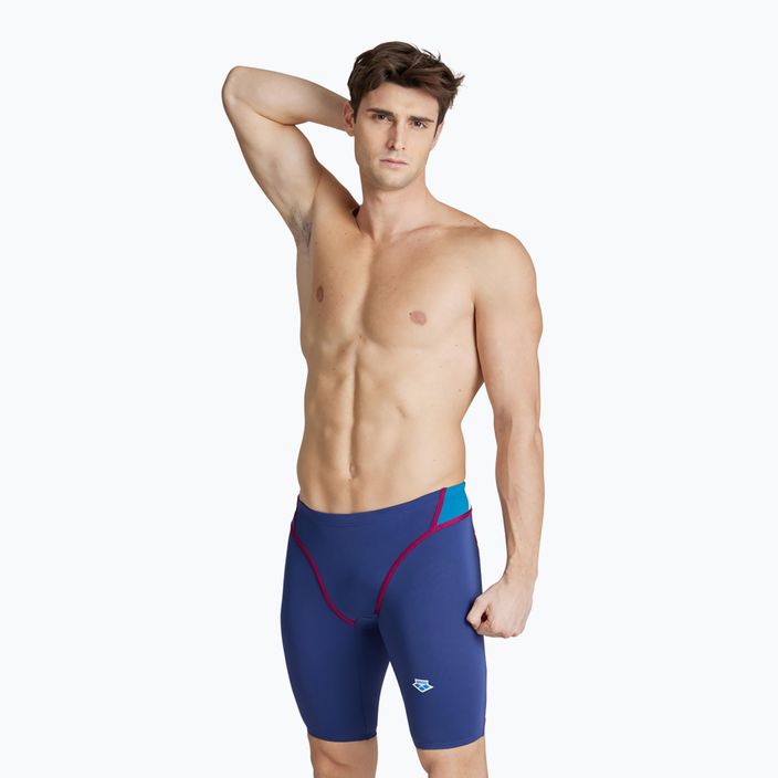 Мъжки бански костюм Arena Icons Swim Panel Jammer navy/blue cosmo/white/red fandango 3