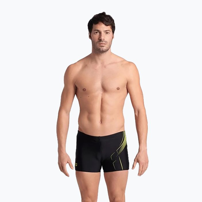 Мъжки боксерки за плуване Arena Dive Swim Short black/soft green