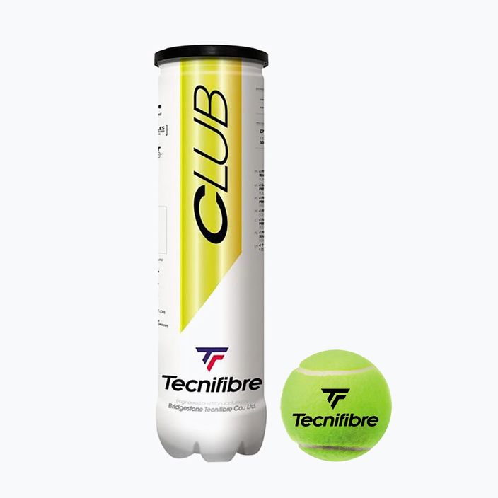 Tecnifibre Club Pet топки за тенис 4 бр. жълти 60CLUB364N