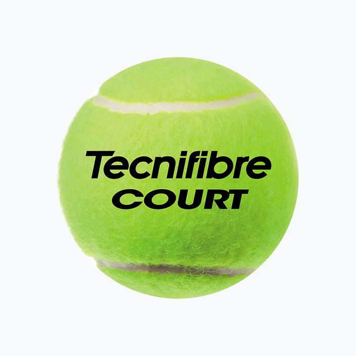 Топки за тенис Tecnifibre Court 4 x 36 кутии жълти 60COUR364N 2