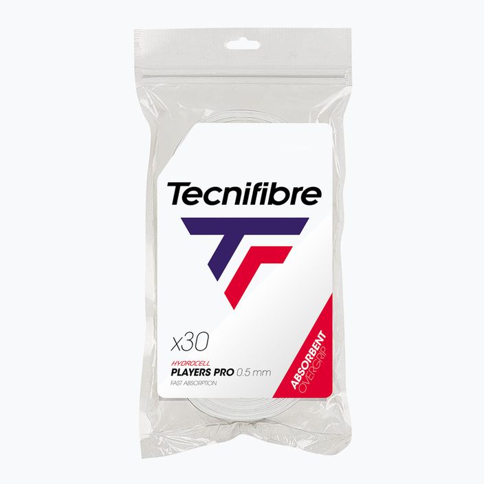 Обвивки за тенис Tecnifibre Pro Players 30 бр. white