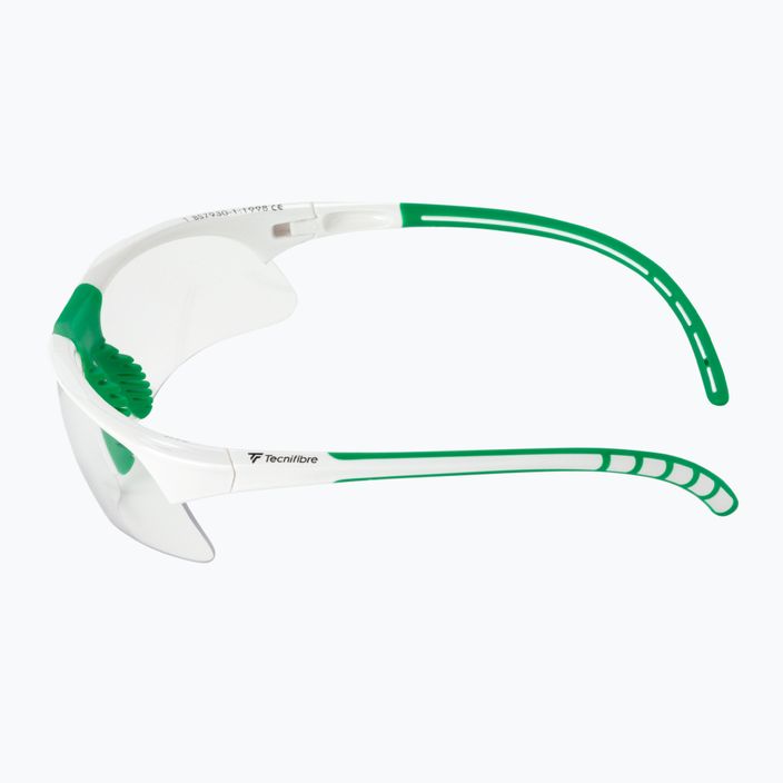 Очила за скуош Tecnifibre бели и зелени 54SQGLWH21 4