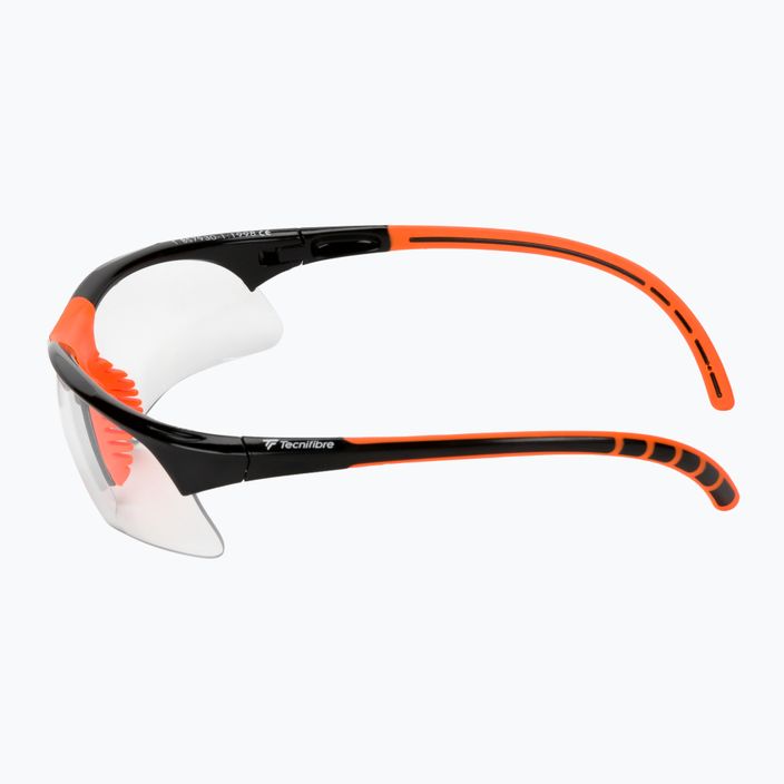 Очила за скуош Tecnifibre черни/оранжеви 54SQGLBK21 4