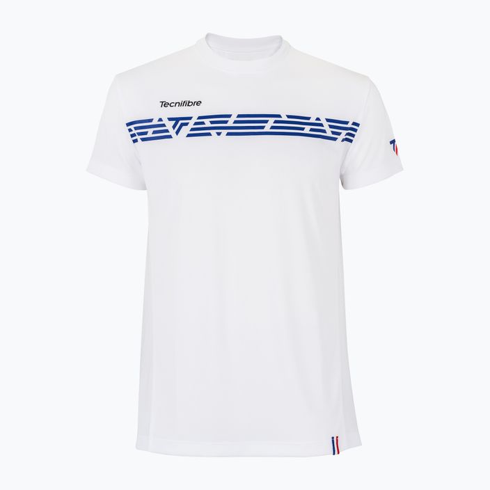 Мъжка тениска за тенис Tecnifibre F2 Airmesh бяла 22F2ST