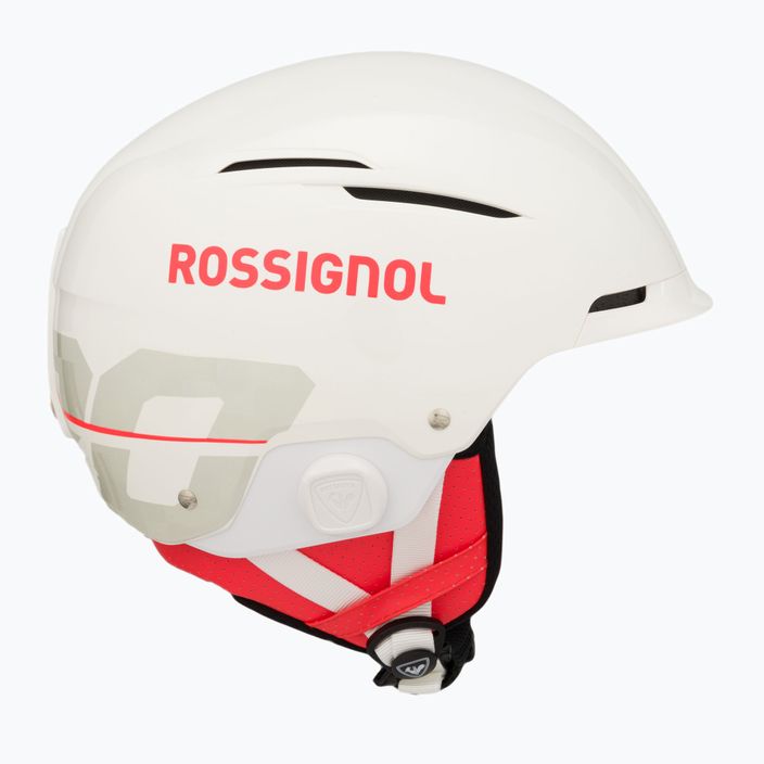 Rossignol Hero Slalom Impacts ски каска + Chinguard бяла 4