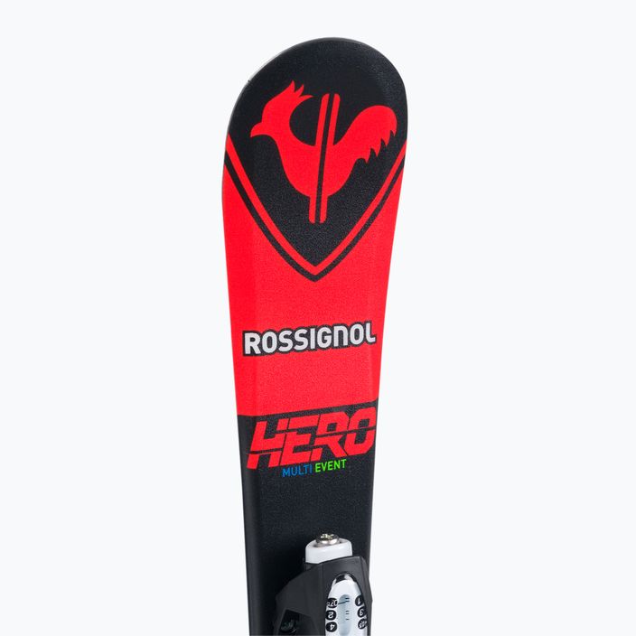 Детски ски за спускане Rossignol Hero Pro + Team 4 GW Black Bulk red 8