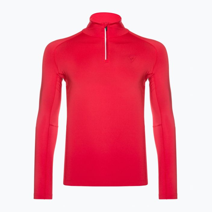 Rossignol Classique 1/2 Zip спортна червена термо блуза за мъже 6