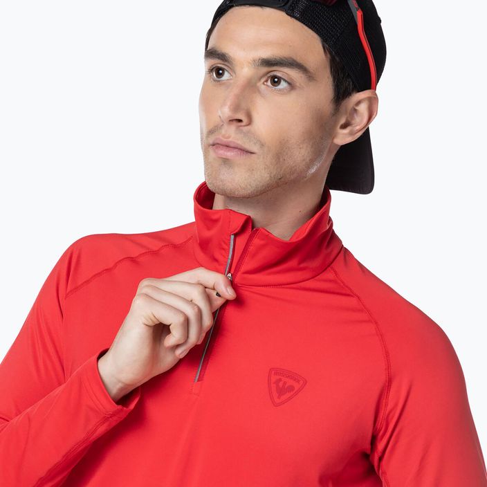 Rossignol Classique 1/2 Zip спортна червена термо блуза за мъже 5
