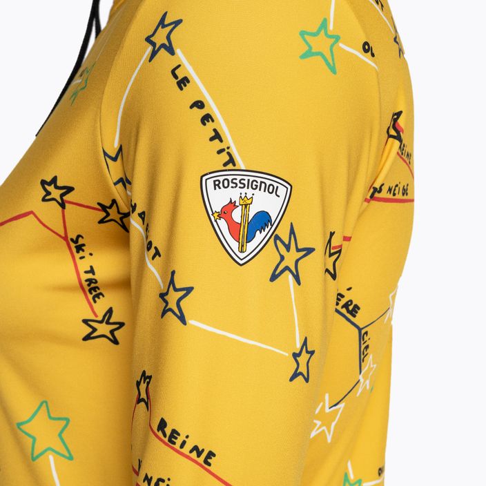 Дамски термален суитшърт Rossignol Booster 1/2 Zip Top 100 yellow 9