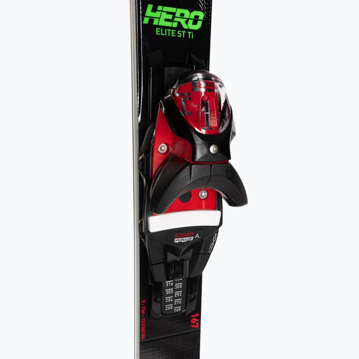 Rossignol Hero Elite STI K ски за спускане + връзки SPX14 черни/червени 4
