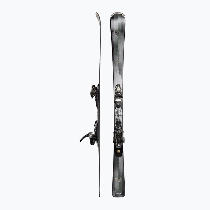 Дамски ски за спускане Rossignol Nova 10 + XP11 връзки черно/металическо зелено 2