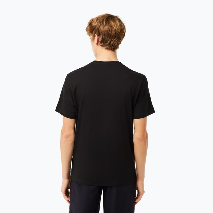 Мъжка тениска Lacoste TH2038 black 2