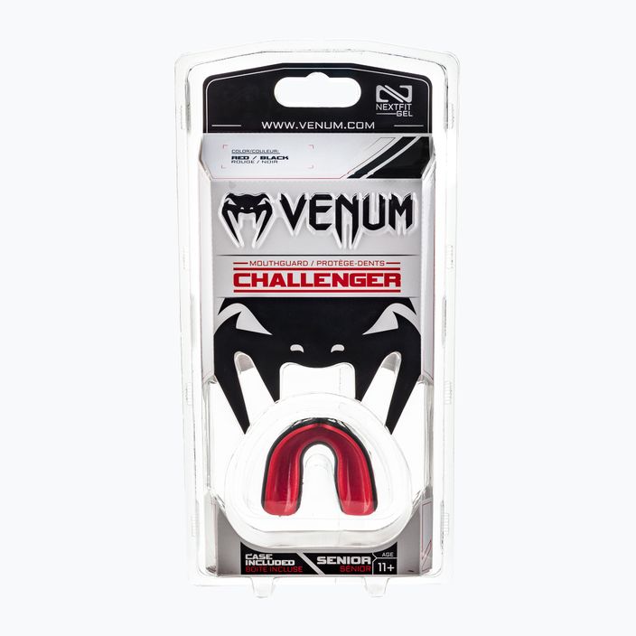 Venum Challenger протектор за единична челюст черен/червен 0616