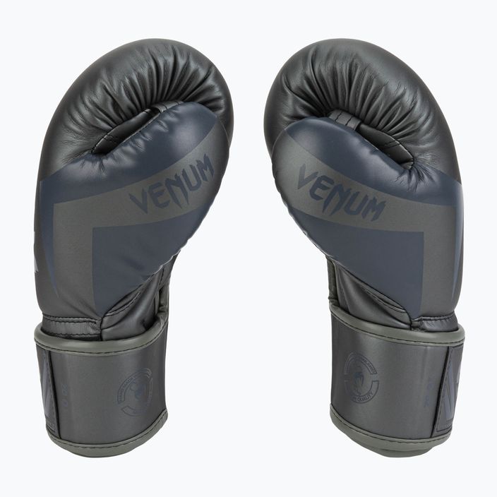 Мъжки боксови ръкавици Venum Elite сиви VENUM-0984 4