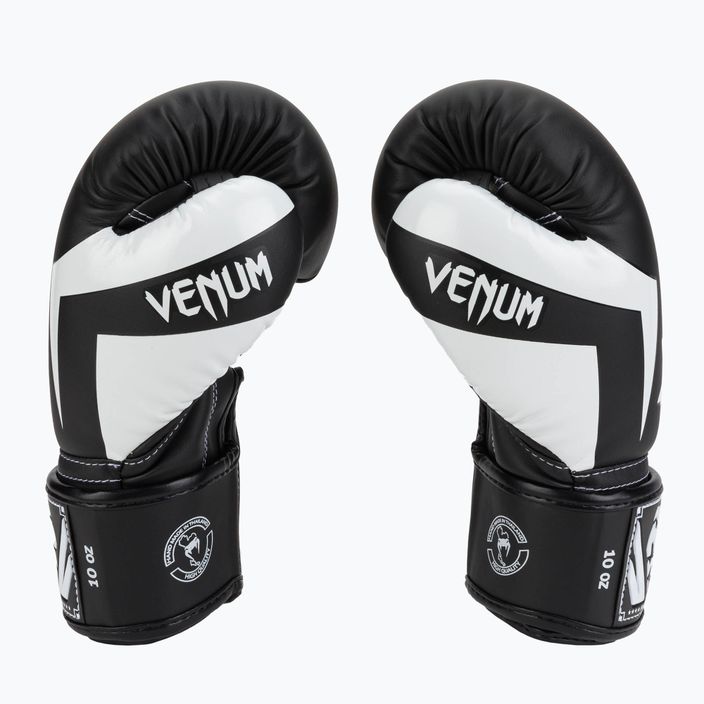 Venum Elite боксови ръкавици черно-бели 0984 4