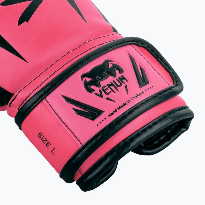 Детски боксови ръкавици Venum Elite Boxing във флуорово розово 7