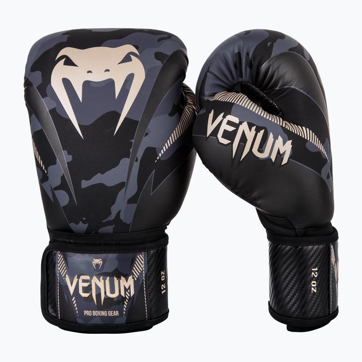 Venum Impact боксови ръкавици черно-сиви VENUM-03284-497 7