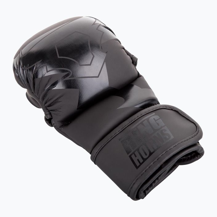 Ringhorns Зарядни ръкавици за спаринг ММА черни/черни 7
