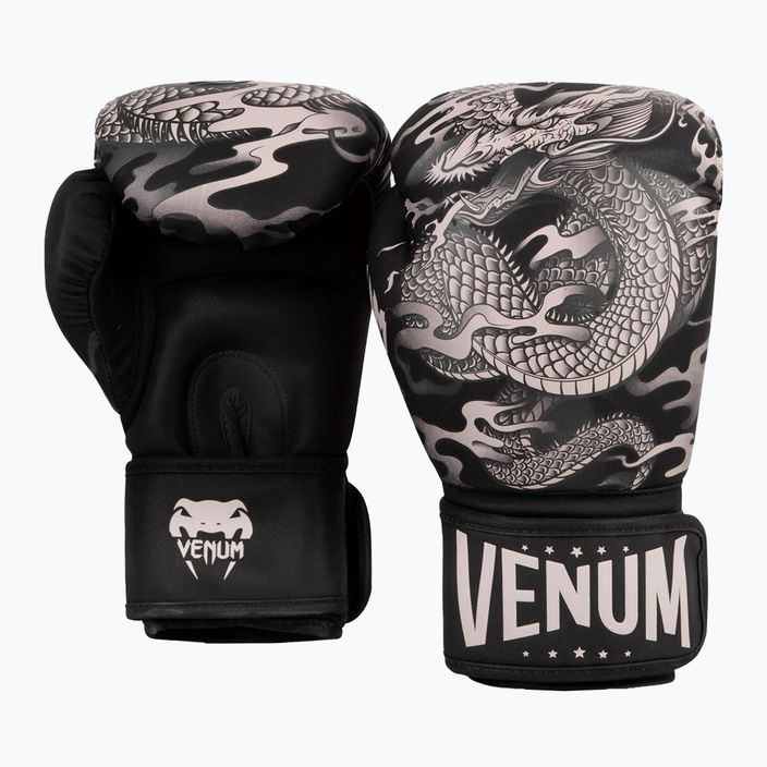 Боксови ръкавици Venum Dragon's Flight black/sand 5