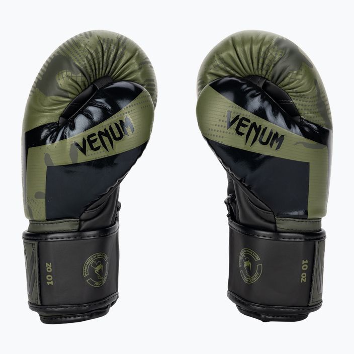 Боксови ръкавици Venum Elite каки камуфлаж 3