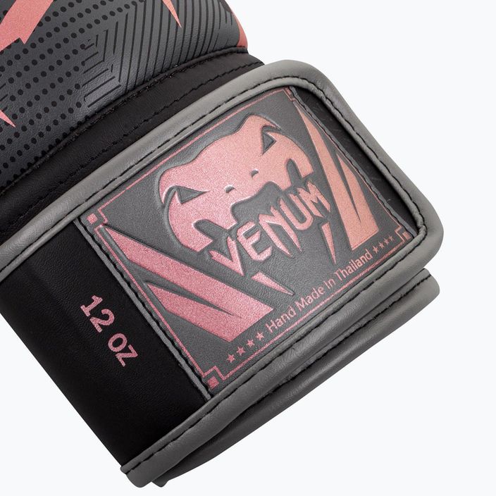 Мъжки боксови ръкавици Venum Elite в черно и розово 1392-537 10