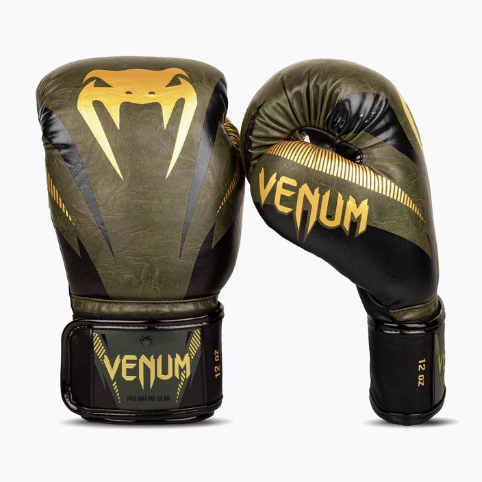 Venum Impact боксови ръкавици зелени 03284-230-10OZ 10