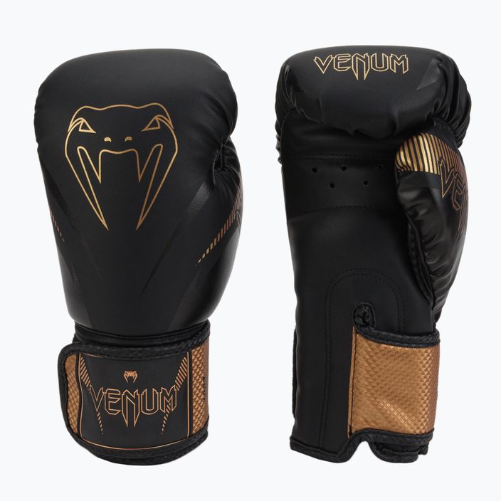 Venum Impact боксови ръкавици кафяви VENUM-03284-137-10OZ 3